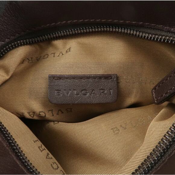 💎✨Authentic✨💎BVLGARI Logo Mania Canvas Leather Crossbody Bag - Picture 15 of 16